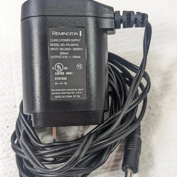 Remington Charger Power Cord PA-0401N power supply Fits PG-6020 PG-6024 PG-6025 - Picture 1 of 2